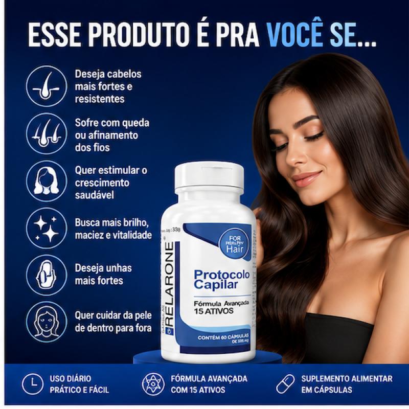 RELARONE - Protocolo Capilar Avançado com 15 Ativos